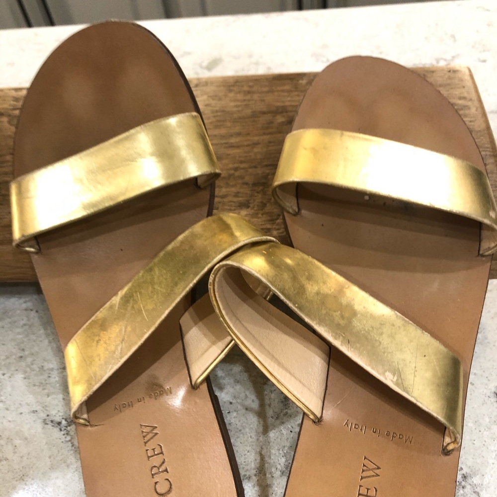 J crew gold slide